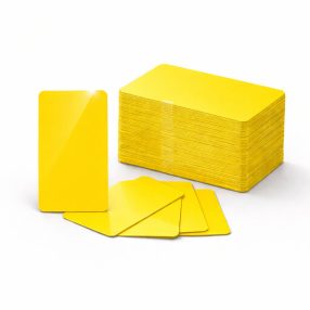 Zebra PVC kártya, sárga, 30 mil, 500 db