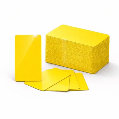 Zebra PVC kártya, sárga, 30 mil, 500 db