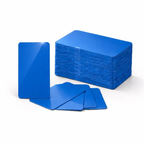 Zebra PVC kártya, kék, 30 mil, 500 db