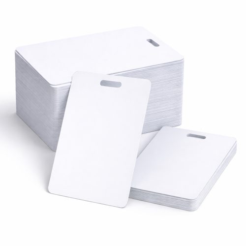 PVC kártya lyukasztva (5 mm), 20 mil, 100 db