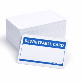 Újraírható PVC kártya, 30 mil, 100 db (kék nyomat)