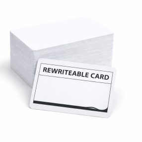 Újraírható PVC kártya, 30 mil, 100 db (fekete nyomat)