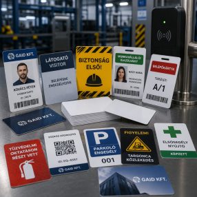 Ipari / biztonsági PVC kártyák